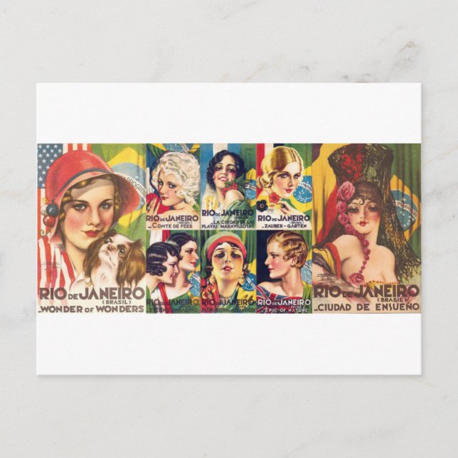 Postal Colección Vintage de Río de Janeiro (Anverso)