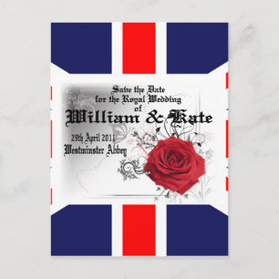 Postal Colectivos William & Kate Royal Boda Souvenir