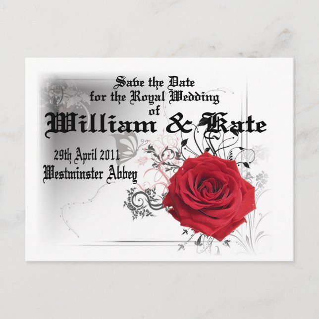Postal Colectivos William & Kate Royal Boda Souvenir (Anverso)