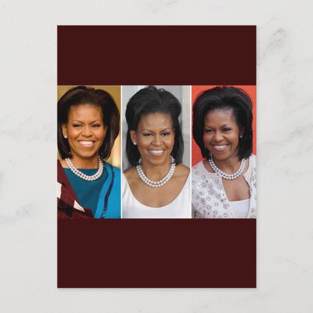 POSTAL COLECTORES DE MICHELLE OBAMA (Anverso)