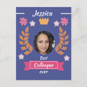 Postal colega más lindo de todos - trabajo 