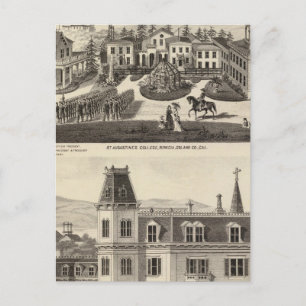 Postal Colegio, escuela, Benicia