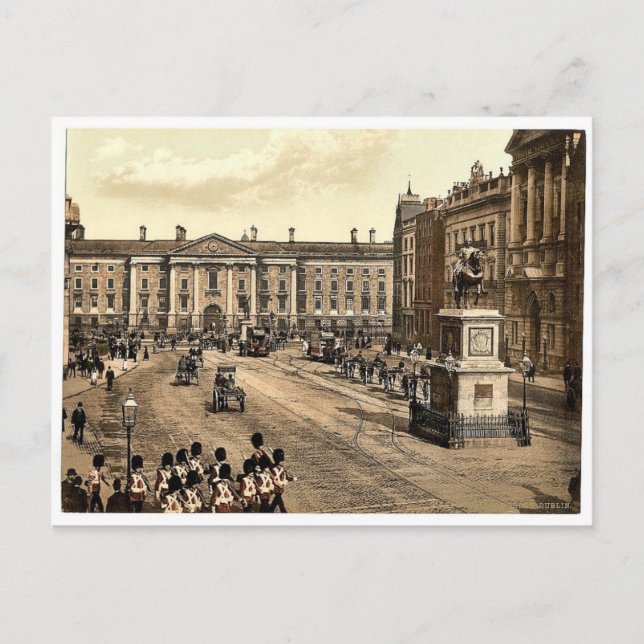 Postal Colegio Verde. Dublín. Dublín, clásico de Irlanda (Anverso)