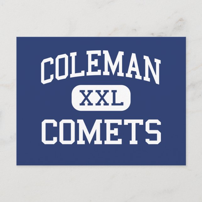 Postal Coleman - Cometas - Escuela Secundaria - Coleman M (Anverso)