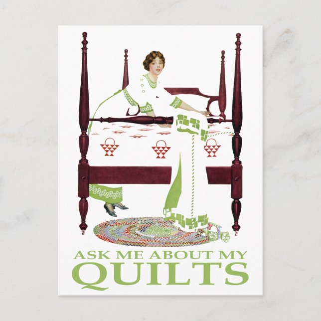 Postal Coles Phillips Fadeaway - pregúnteme acerca de mis (Anverso)