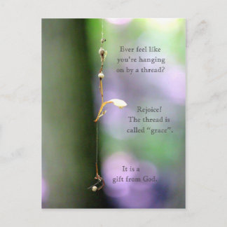 Postal Colgante por un hilo