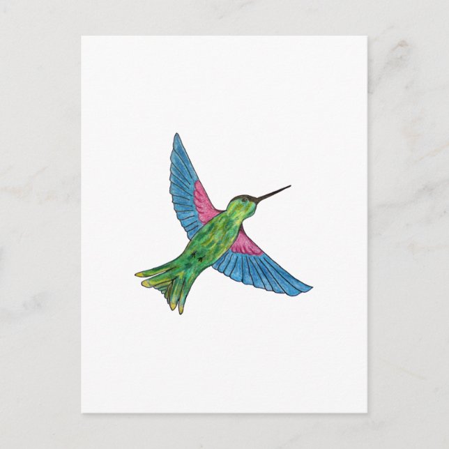Postal Colibrí (Anverso)