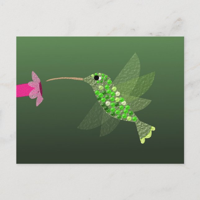 Postal Colibrí (Anverso)
