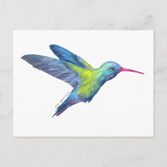 Postal colibrí AD (Anverso)