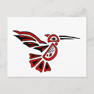 Postal colibrí haida