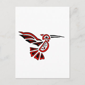 Postal colibrí haida