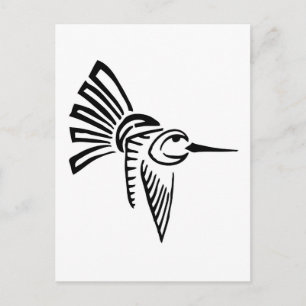 Postal Colibrí tribal