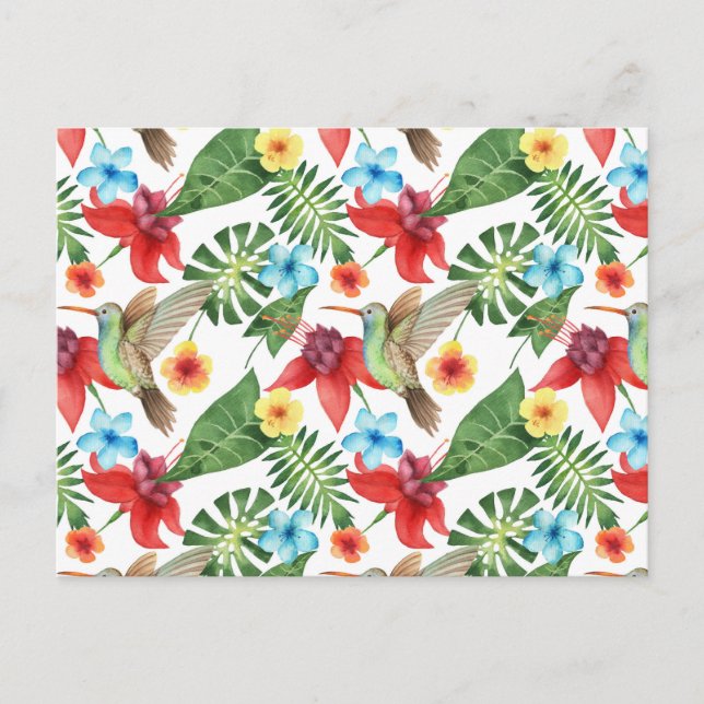 Postal Colibrí tropical 2 (Anverso)