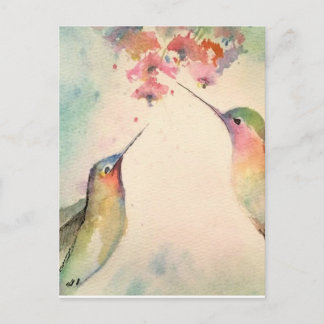 Postal colibríes