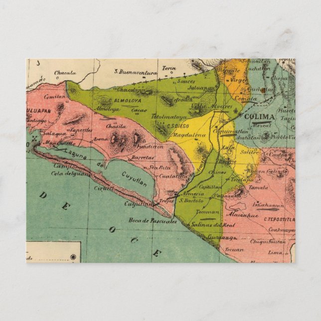 Postal Colima, México 2 (Anverso)