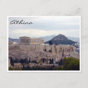 Postal colina acrópolis athína