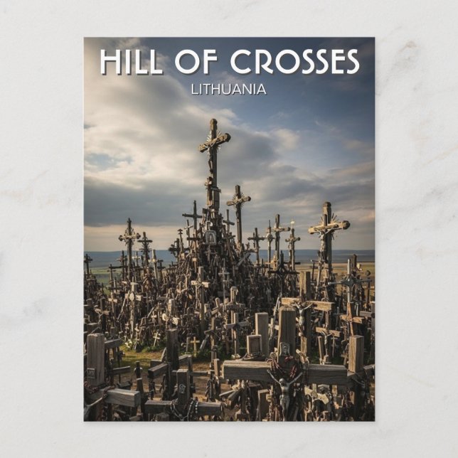 Postal Colina de Cruces Lituania Viajes (Anverso)