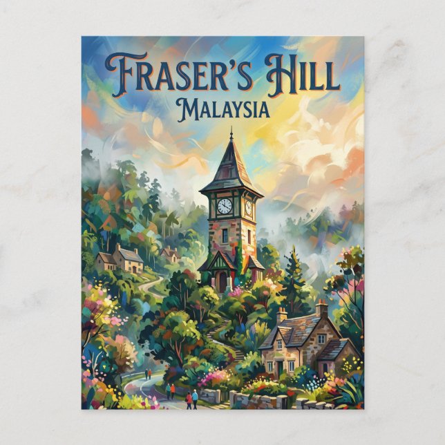 Postal Colina de Fraser Malasia (Anverso)
