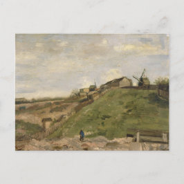 Postal Colina de Montmartre con cantera de piedra de Van