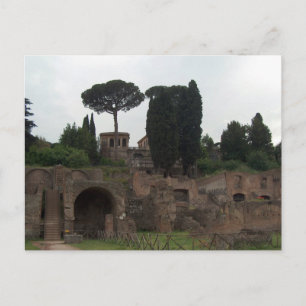 Postal Colina de Palatine en Roma, Italia