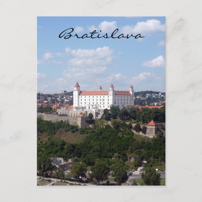 Postal colina del castillo de bratislava (Anverso)