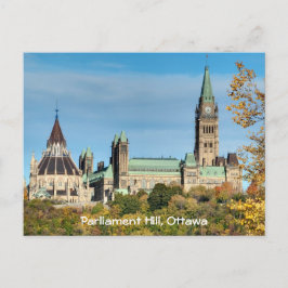 Postal Colina del Parlamento en otoño, Ottawa.