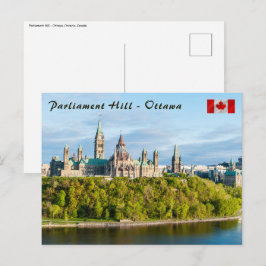 Postal Colina del Parlamento en Ottawa - Ontario, Canadá