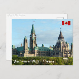 Postal Colina del Parlamento en Ottawa - Ontario, Canadá