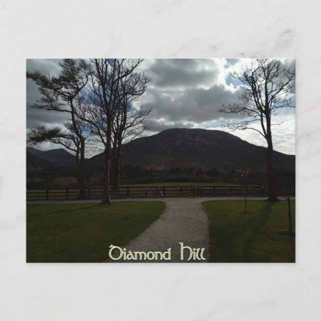 Postal Colina Diamond, Parque Nacional Connemara (Anverso)