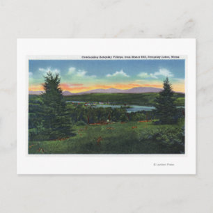 Postal Colina Manor Con Vistas A Rangeley Village Scene