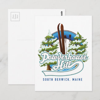 Postal colina powderhouse south berwick maine esquí logo