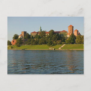 Postal Colina Wawel con Castillo Real y Catedral,