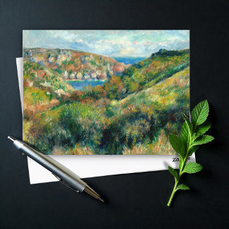 Postal Colinas alrededor de la bahía de Moulin Huet, Reno