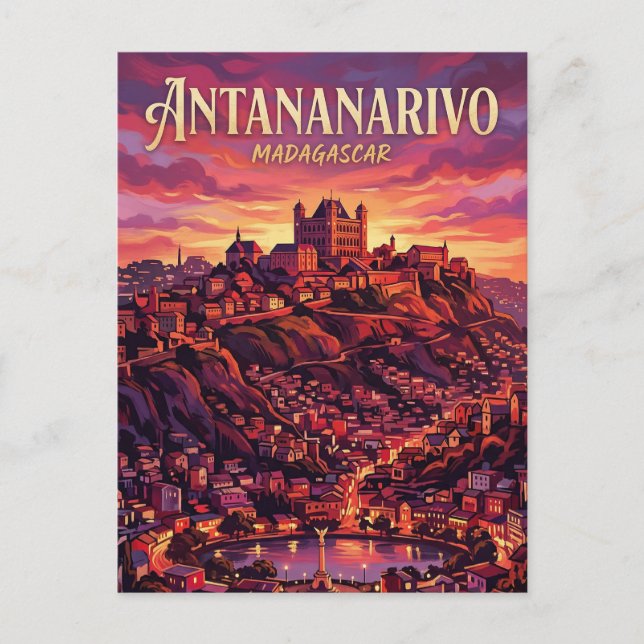 Postal Colinas de Antananarivo Madagascar (Anverso)