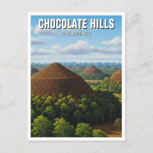 Postal Colinas de chocolate Bohol Filipinas Viaje