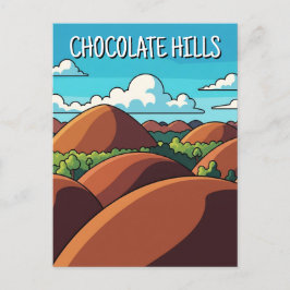 Postal Colinas de chocolate Bohol Filipinas Viaje
