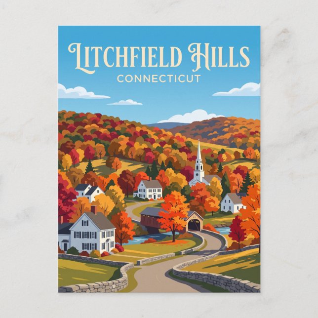 Postal Colinas de Litchfield EE. UU. (Anverso)