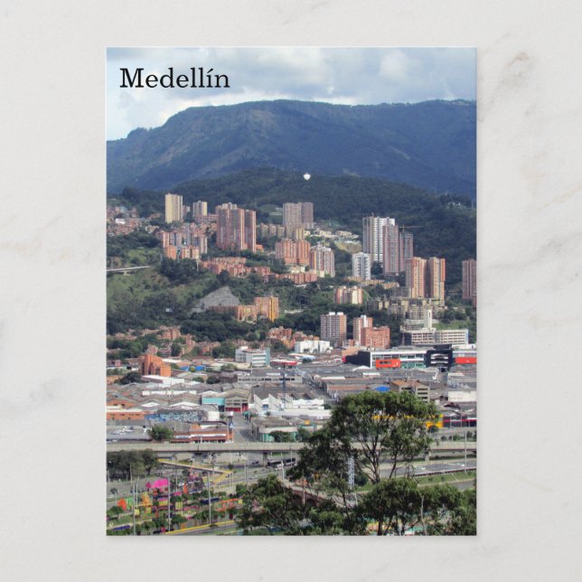 Postal colinas de medellín colombia (Anverso)