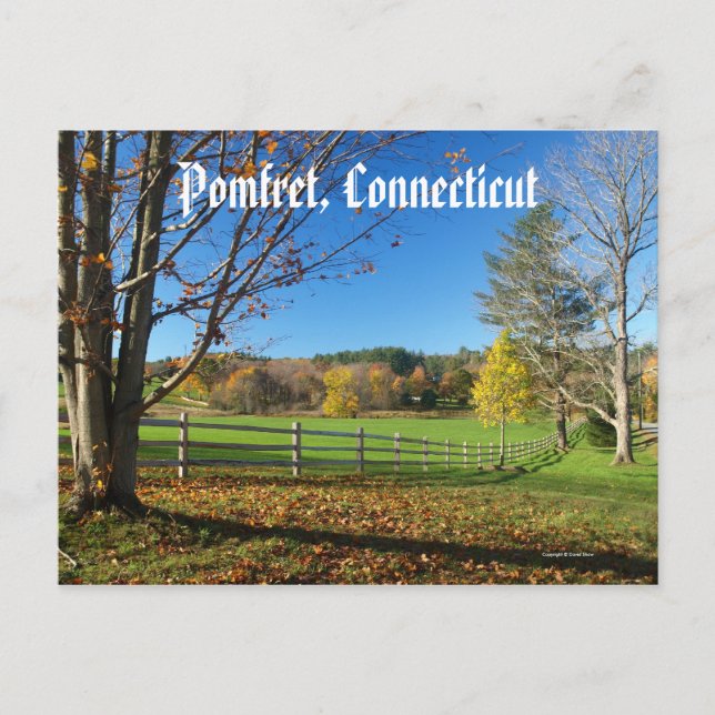 Postal Colinas de otoño (Anverso)