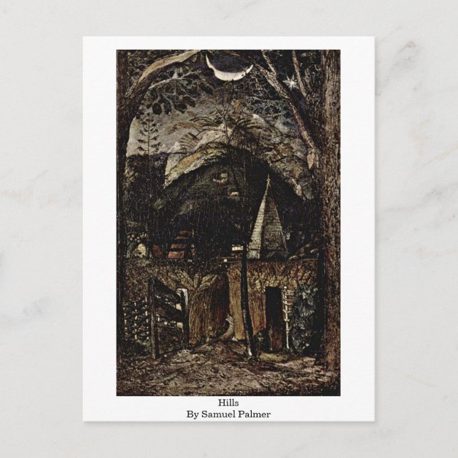 Postal Colinas De Samuel Palmer (Anverso)
