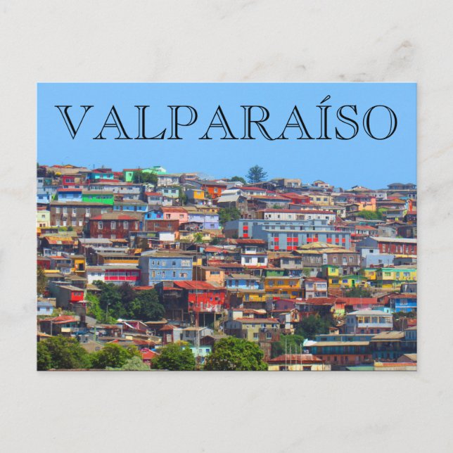 Postal colinas de valparaíso (Anverso)