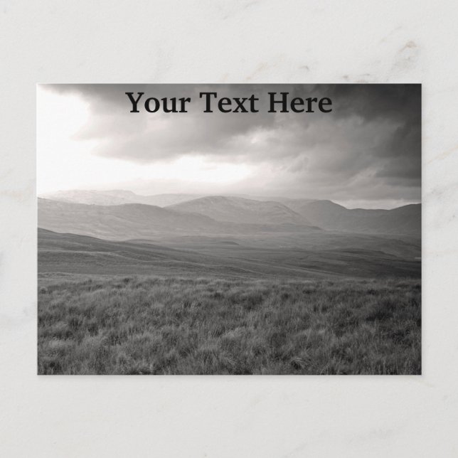 Postal Colinas personalizables de Perthshire Scotland Pos (Anverso)