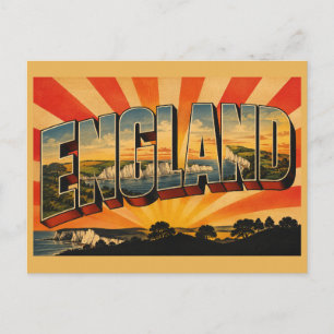 Postal Colinas verdes de Inglaterra Acantilados blancos A