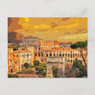 Postal Coliseo de Colosseo Italia Roma #6