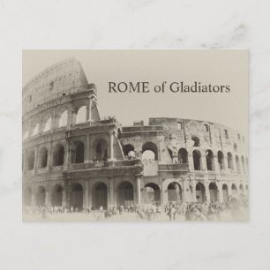 Postal Coliseo de época - Roma de gladiadores