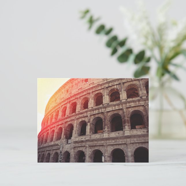 Postal Coliseo de Roma (Anverso de pie)