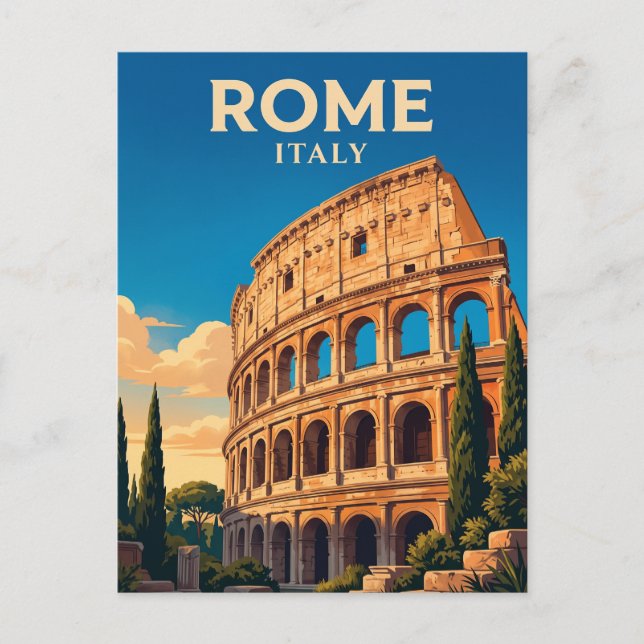Postal Coliseo Italia (Anverso)