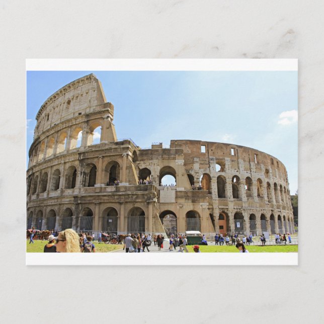 Postal Coliseo Roma Fotografía (Anverso)