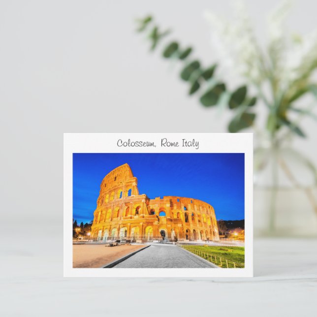 Postal Coliseo - Roma Italia (Anverso de pie)