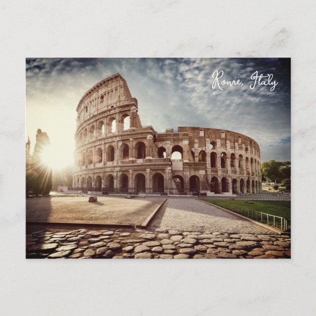 Postal Coliseo. Roma, Italia Postcard (Anverso)